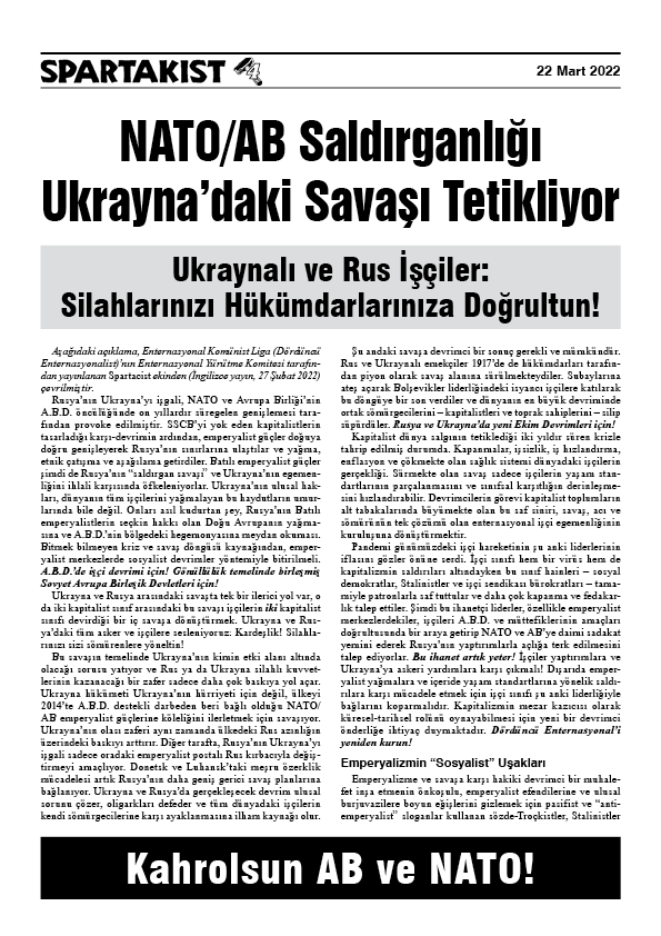 Spartakist (Türkçe Ek)  |  22 Μαρτίου 2022