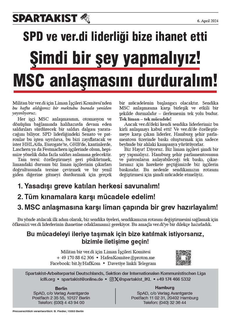Spartakist (Türkçe Ek)  |  6 aprile 2024