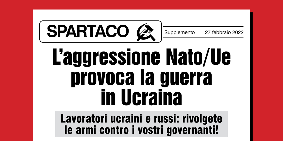 L’aggressione Nato/Ue provoca la guerra in Ucraina