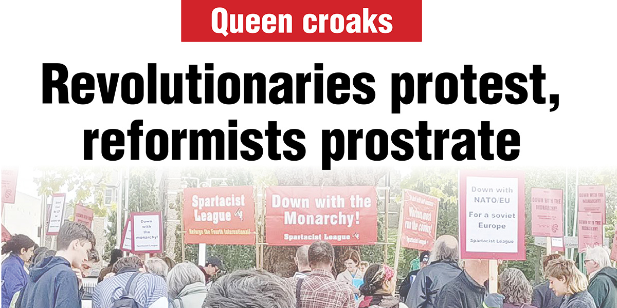 Revolutionaries protest, reformists prostrate