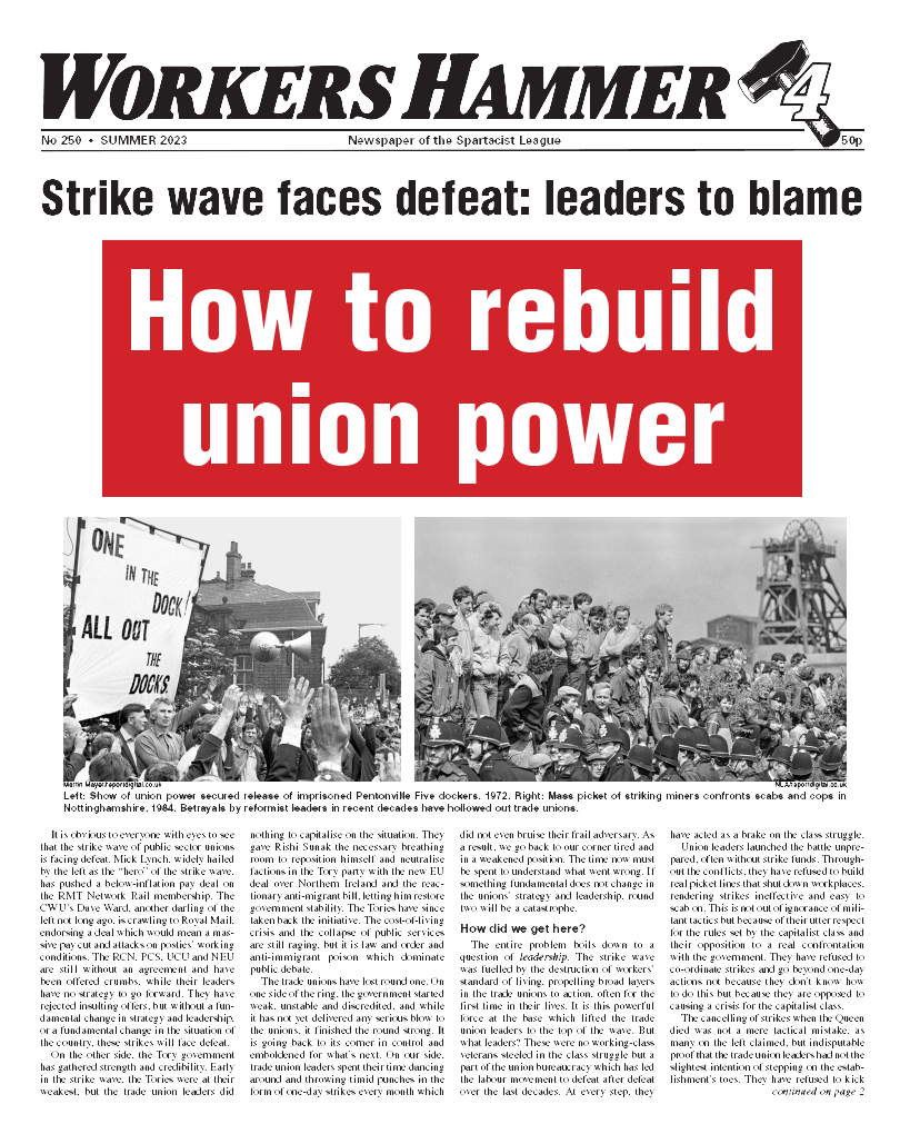 Workers Hammer Τεύχος 250  |  20 Μαΐου 2023