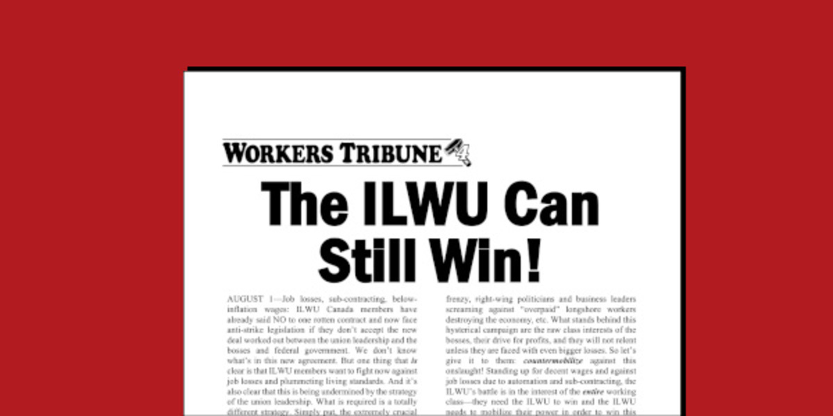 Workers Tribune supplement  |  1 August 2023